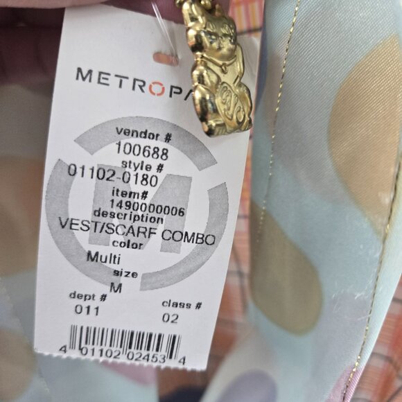 Superluckycat × Metropark Multipatterned Upcycled Patchwork Vest Size Medium - Picture 13 of 16